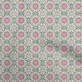 thumbnail image 1 of oneOone Rayon Light Beige Fabric Asian Suzani Craft Projects Decor Fabric Printed By The Yard 56 Inch Wide, 1 of 5