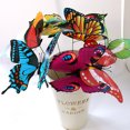 thumbnail image 3 of Koszal 50Pcs PVC Simulation Simple Couche Tiges Papillon Jardin Pelouse Décoration de la Maison, 3 of 7