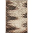 thumbnail image 1 of Linon Evolution Tapis à Motif Treillis Zigzag Tissé Mécaniquement en Polyester 2'x3' Beige, 1 of 3