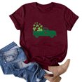 thumbnail image 2 of QIPOPIQ T-Shirts à Manches Courtes pour Femmes à Col Rond T-Shirts de la Saint-Patrick Hauts T-Shirt Trèfle T-Shirt Vert Tunique T-Shirts de la Saint-Patrick Tee T-Shirt T-Shirts de Noël pour les Fêtes T-Shirts Graphiques Aubaines, 2 of 4