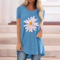 thumbnail image 4 of Birdeem Chemises Imprimées Mode Décontractée pour Femmes Manches Courtes Tee-Shirt Ample Tunique Blouse, 4 of 4