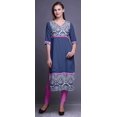 thumbnail image 2 of Bimba Tuniques Droites pour Femmes Kurta Imprimée Tenue d'Été Kurti pour Dames, 2 of 5