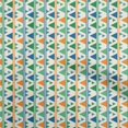 thumbnail image 1 of oneOone Rayon Green Fabric Geometric Fabric For Sewing Printed Craft Fabric By The Yard 56 Inch Wide, 1 of 4