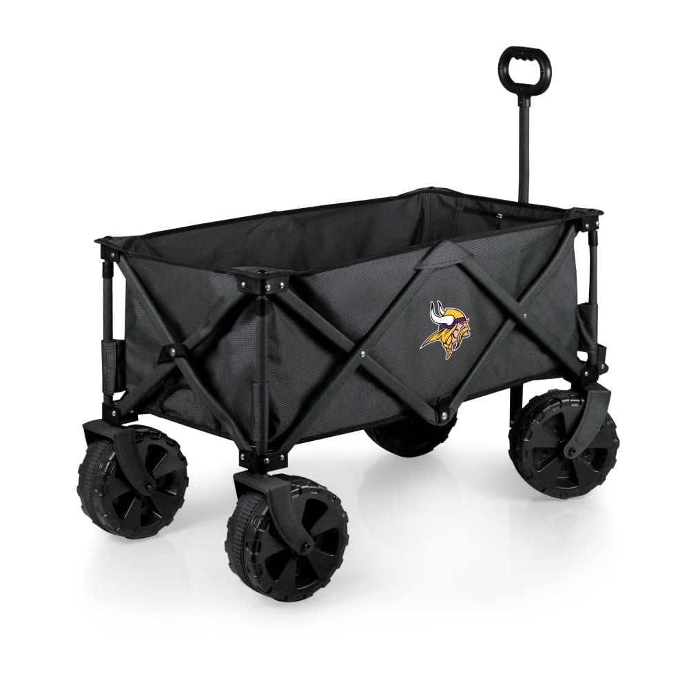 PICNIC TIME NFL Minnesota Vikings Édition Élite Chariot d'Aventure Pliable avec Roues Tout-Terrain