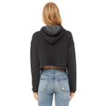 thumbnail image 2 of Ladies' Cropped Fleece Hoodie - DARK GRY HEATHER - XL, 2 of 3