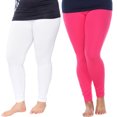thumbnail image 1 of White Mark Leggings Extensibles Doux pour Femmes, Lot de 2, 1 of 2
