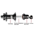 thumbnail image 1 of mmirethe Levier de Dégagement d'Arbre de Roue Fabrication Réduction de Friction Fournitures de Cyclisme Installation Pratique Moyeu de Roulement en Alliage d'Aluminium Noir/148*12MSXM390, 1 of 9