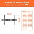 thumbnail image 4 of onn. 50 in.–86 in./127 cm–218,44 cm Fixed TV Wall Mount, UL Listed, 4 of 12