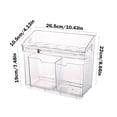 thumbnail image 3 of Clearance! Eggs Container With Handle Eggs Stand For Refrigerator Door With 2 Small Storage Box Kitchen Eggs Organizer For Cabinet Countertop Limited Time Deal Sales & Deals #55, 3 of 6
