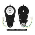 thumbnail image 3 of 2 Pcs Kids Ride on Car Gearbox 550 12V Motor 40000RPM Electric Motor with GearBox High Speed RS550 DC Motor Match, 3 of 9