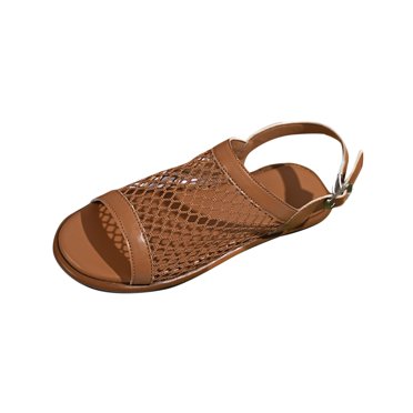 Hopeusnice Sandales pour Femmes Antidérapantes Respirantes en Matériaux Doux Nylon Spandex Chaussures d'Été Talon Plat Sandales Tendance à Bout Ouvert Bout Rond Chaussures d'Extérieur Blanc 37