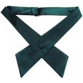 thumbnail image 3 of TOPTIE Nœud Papillon Croisé Ajustable en Polyester pour Uniforme Scolaire pour Femmes, Vert Foncé, 3 of 9