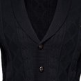 thumbnail image 3 of Mikilon Men's Sweater Cardigan Solid Color Lapel Long-Sleeved Knitted Jacket, 3 of 3