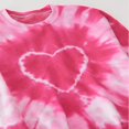 thumbnail image 4 of Women‘s Spring Long Sleeve Heart Tie Dye Print Crewneck Pullover, 4 of 5