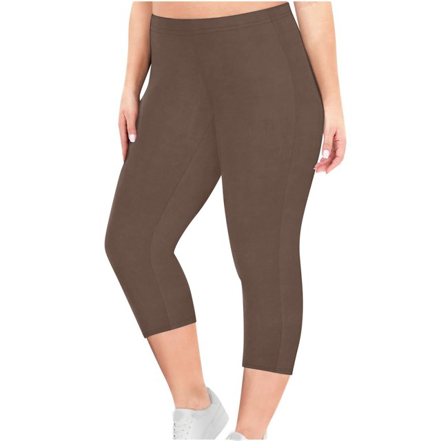 Yuyuzo Leggings Capri pour Femmes Décontractés Taille Haute Entraînement Extensibles Confortables Yoga Pantalons de Compression