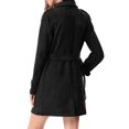 thumbnail image 3 of INSPIRE CHIC Manteau Trench à Revers Crantés à Double Boutonnage pour Femme, 3 of 7