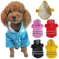 thumbnail image 1 of Dog Reflective Waterproof Raincoat Teddy Puppy Hooded Jacket Coat Pet Clothes, 1 of 8