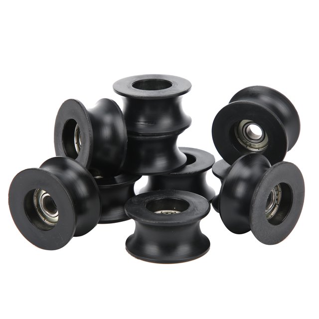 Bearing Wheel, Roller Wheel 10Pcs Steel Material U Groove Guide Pulley Roller Bearing Low Vibration For Gear Drive Shafts For Machine Tools