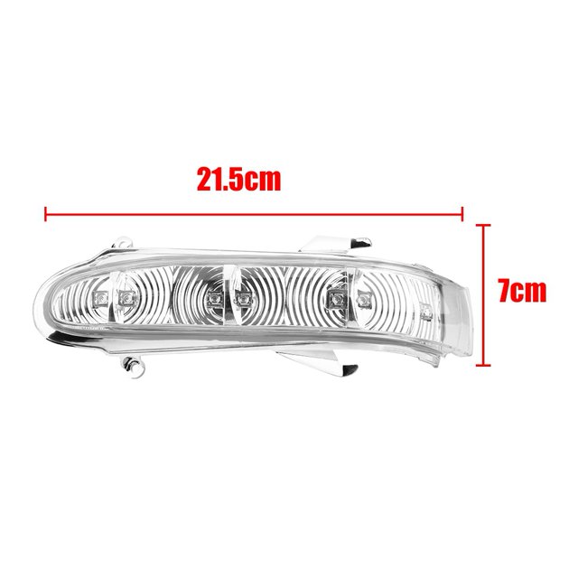 LAFGUR 1 Pair Side Mirror Turn Signal LED Light Clear Lens For Benz W215 W220 99-03