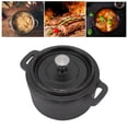 thumbnail image 3 of Dutch Oven, Thickened Cast Iron Dutch Oven Pot With Double Ergonomic Handle Non Stick  Cast Iron Serving Pot With Lid,  For Gas, Electric, Oven, Barbecue,  Cast Iron Cooking Pot, 3 of 8
