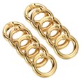 thumbnail image 1 of Unique Bargains Gold Zinc Alloy Spring Gate O Ring Snap Clip Buckle 10 Pack, 1 of 5