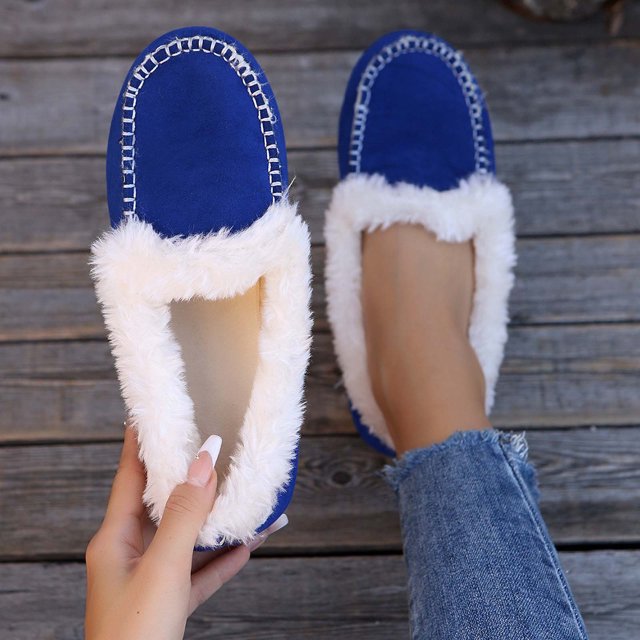 Cameland Chaussures Confortables pour Femmes Femmes Mode Tongs Cheveux Talon Bas Semelle Plate Chaussures Chaudes Talons Bas Chaussures