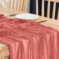 thumbnail image 4 of Dvruxg Cheesecloth Table Runner Rustic Table Runner Long Gauze Table Runner for Wedding Birthday Party Table Decoration, 4 of 5