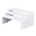 thumbnail image 1 of DOLITY 3 Pcs Présentoir en Acrylique Présentoir Rack Support Étagère Multi-Niveaux Multifonctionnel Blanc, 1 of 9