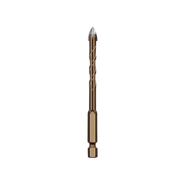 XZNGL Cross Four Blade Drill Bit Ceramic Tile Hexagonal Handle Brick Wall Cement Ceramic Perforated Drill