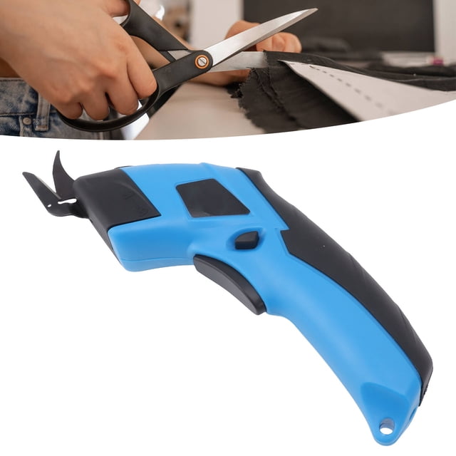 Battery Powered Fabric Scissors, Portable High Safety ABS Electric Fabric Scissors Rechargeable Strong Power for Carpets