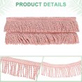 thumbnail image 2 of Uxcell 1 Count Curtain Fringes Fringe Trim for Sofa Clothes Pink 5 Yards, 2 of 6