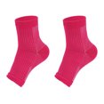 thumbnail image 1 of Ruiboury 2a Set Of 2 Non-skid Compression Socks For Ankles Brace Comfortable To Wear pink L/XL 2Set, 1 of 6