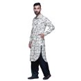 thumbnail image 3 of Atasi Kurta Pathani pour Hommes à Col Classique à Manches Longues Salwar Ensemble de Kurta de Mariage, 3 of 5
