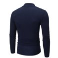 thumbnail image 3 of CEHVOM Chemise de Base Ajustée Extensible Unie à Col Mi-Haut à Manches Longues pour Homme Vente, 3 of 6