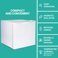 thumbnail image 2 of Koolatron 1.2 Cu Ft Upright Cube Freezer, 34L, Adjustable Thermostat for Efficient Freezing in Small Spaces, 2 of 9