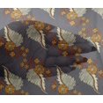 thumbnail image 4 of oneOone Viscose Chiffon Fabric Leaves Block Printed Fabric 1 Yard 42 Inch Wide, 4 of 4