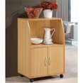 thumbnail image 3 of Pemberley Row Wood Beech Kitchen Cart Rectangular Wheels 33" H x 22" W x 15" D Unassembled, 3 of 9