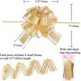 thumbnail image 2 of HLONK 10 PCS Large Pull Bow Gift Wrapping Bows  Pull Bow with Ribbon for Wedding Gift Baskets  Party Gift Wrap Bows  Presents Decorating Bows Blue, 2 of 6