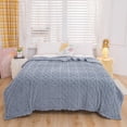 thumbnail image 2 of Extra Fluffy Blanket Lightweight Plush Soft Ice Blanket Breathable Temperature Controlled Air Conditioning Blanket In Summer Suitable for Constant Temperature Blanket In Air Conditioned Room, 2 of 9