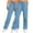 Light Blue, variant on Posijego Women's Sweatpants 2 Pack Solid Color Wide Leg Sweat Pants Baggy Casual Lounge Pants with Pockets