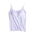 thumbnail image 1 of Timegard Camisoles pour Femmes avec Soutien-Gorge Intégré Débardeurs d'Été Sans Manches Bretelles Spaghetti Ajustables, 1 of 6