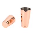 thumbnail image 1 of Shaker à Cocktail, Finition Satinée Inaltérable Largement Utilisé en Acier Inoxydable 304 2 Sections Mélangeur Anti-Humidité pour Barbecues Miroir avec Fond Tasse, Plaqué Or avec Fond, 1 of 8