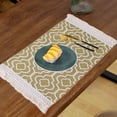 thumbnail image 1 of EGNMCR Kitchen Utensils Set, Cooking Utensils Set, Placemats Napkins New Thick Cotton And Linen With Tassel Placemats Insulated Placemats Beautiful And Practical Table Insulation Mat Placemat Napkin, 1 of 6