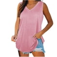 thumbnail image 1 of Birdeem Womens Tank Tops V-Neck Basic Casual Flowy Summer Sleeveless T-Shirt, 1 of 12