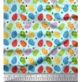 thumbnail image 1 of Soimoi Polyester Crepe Fabric Egg Easter Fabric Prints by Yard 42 Inch Wide, 1 of 3