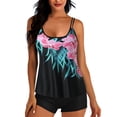 thumbnail image 2 of EGNMCR Swimsuit Women Two Piece Bathing Suits Floral Print Tank Tops With Boyshorts Tummy Control Swimming Suits,, 2 of 6