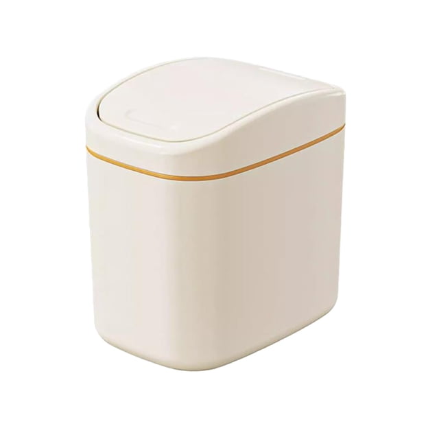 SDNall Car Trash Can, Small Trash Can, Multi-Purpose Trash Can for Home, Kitchen, and Office - Debris Storage Barrel with Easy Carry Handle, Desk with Storage