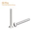 thumbnail image 3 of Unique Bargains Vis de Machine à Tête Ovale M4x40mm, Lot de 50 Vis à Tête Fraisée Légèrement Relevée en Acier Inoxydable 304, 3 of 5