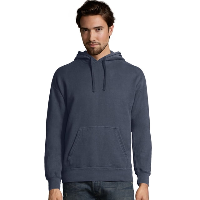 Hanes Mens Big ComfortWash Garment Dyed Fleece Hoodie Sweatshirt, M