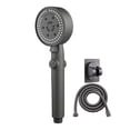 thumbnail image 2 of Shower Head With Handheld High Pressure 8 Spray Modes Body Coverage Powerful Rain Showerhead With 78in Long Hose And Adjustable Holders For Bathroom Upgrade, 2 of 8